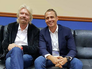 Oskar Hartmann interviewed British billionaire Richard Branson at Synergy Global Forum 2017